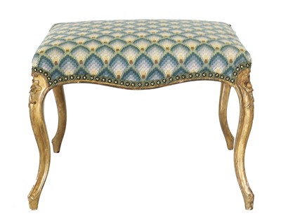 Lot 539 - A Late 19th Century Giltwood Dressing Stool,...