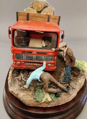 Lot 1020 - Border Fine Arts 'Damage Done' (Leyland Logging Truck)