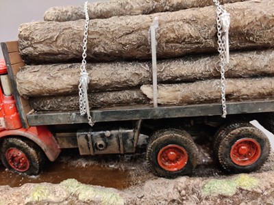 Lot 1020 - Border Fine Arts 'Damage Done' (Leyland Logging Truck)