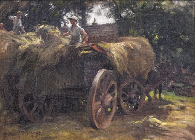 Lot 1045 - Septimus Edwin Scott (1879-1962) The Haywain...