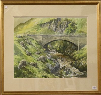 Lot 1082 - G*Hutchinson (20th century) Bridge over a...