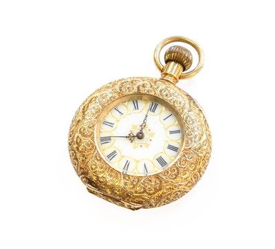 Lot 102 - An 18 Carat Gold Open Faced Pocket Watch,...