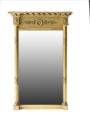 Lot 43 - A Late Regency Gilt and Gesso Mirror, early...