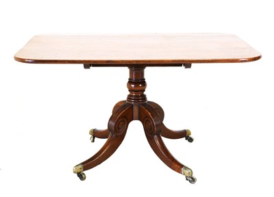 Lot 95 - A Regency Mahogany Dining Table, of rounded...