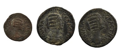 Lot 101 - ♦3 x Roman Provincial - Troas, Julia Domna (AD...