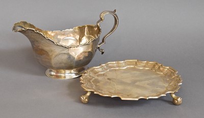 Lot 9 - A George V Silver Waiter and a George V Silver...