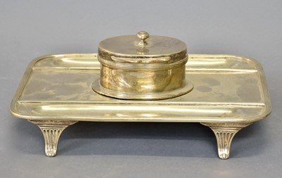 Lot 69 - A Victorian Silver Inkstand, by Charles Stuart...