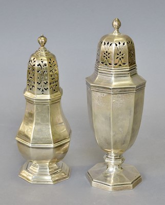 Lot 47 - An Edward VII Silver Caster and a George V...