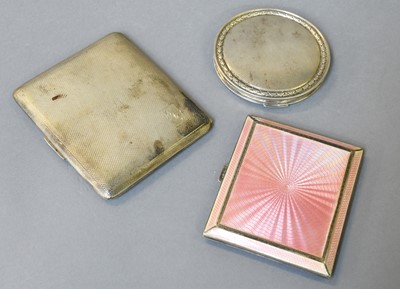 Lot 121 - Two Cigarette Boxes and a Compact, the...