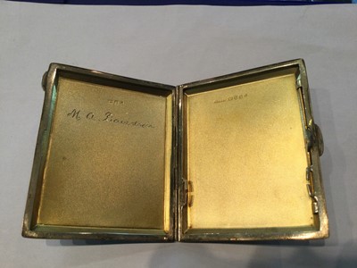 Lot 143 - A George V Silver and Enamel Cigarette-Box and...