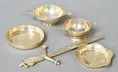 Lot 141 - Four Scottish Silver Items, by Hamilton and...