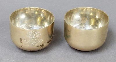 Lot 110 - Two Elizabeth II Scottish Silver Tumbler-Cups,...