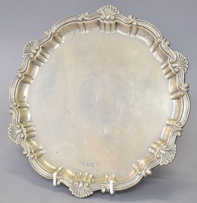 Lot 45 - An Edward VII Silver Salver, by Joseph Rodgers...