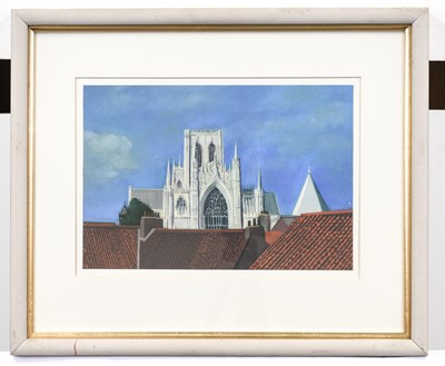 Lot 44 - John Langton (b.1932) "York Minster from East"...