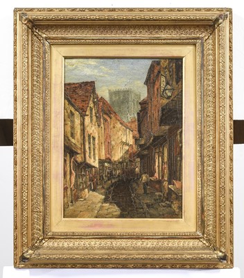 Lot 1 - Tom Dudley (1857-1935) "Shambles, York" Signed...