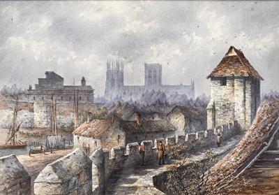Lot 2 - Thomas Dudley (1857-1935) "York from the Walls"...