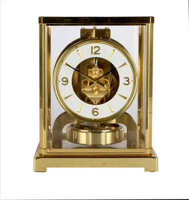 Lot 579 - A Brass Atmos Clock, signed Jaeger LeCoultre,...