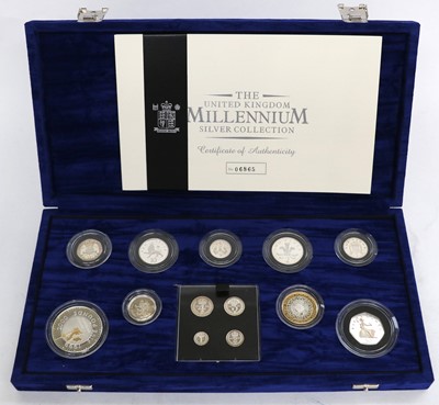 Lot 242 - The United Kingdom Millennium Silver...