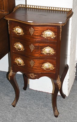 Lot 1221 - A Reproduction French Three Height Chest, of...