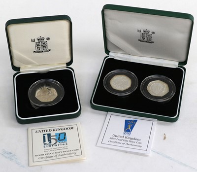 Lot 232 - 10 x Silver Proof Coins and Sets, comprising:...