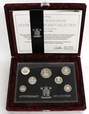 Lot 230 - 2 x Silver Proof Piedfort Sets, comprising:...