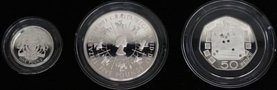 Lot 237 - United Kingdom Silver Proof 3-Coin Collection...