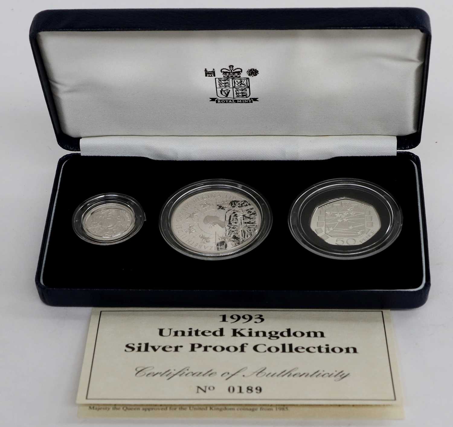 Lot 237 - United Kingdom Silver Proof 3-Coin Collection...