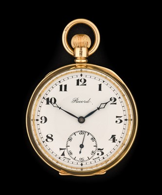 Lot 2242 - Record: A 9 Carat Gold Open Faced Pocket Watch,...