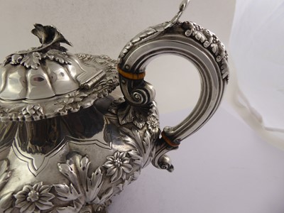 Lot 2065 - A Three-Piece Victorian Irish Silver Tea-Service
