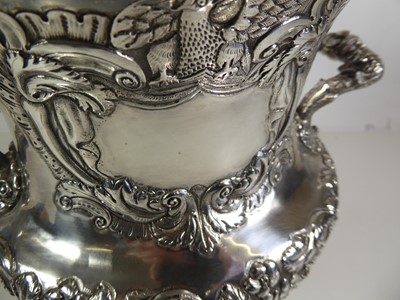 Lot 2064 - A George IV Irish Silver Wine-Cooler and Silver Plate Liner