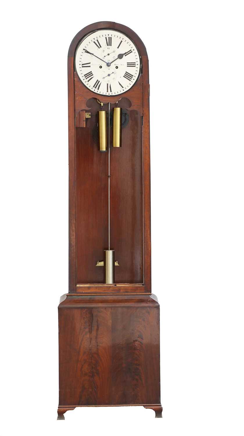 Lot 591 A Mahogany Domestic Longcase Regulator,