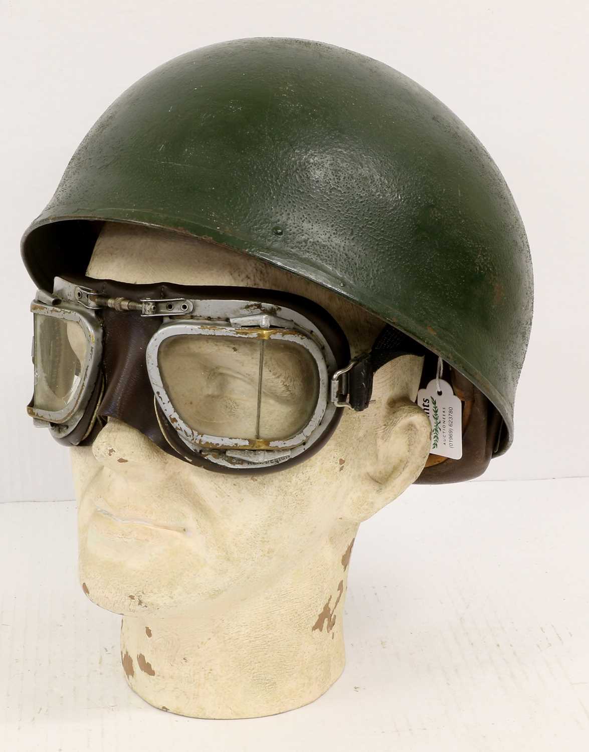 Lot 97 - A Second World War Despatch Rider's Helmet,...