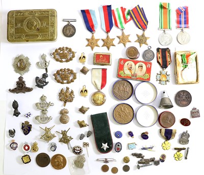 Lot 25 - A British War Medal, to 204913 PTE.W.BURTON, L'...