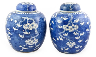 Lot 245 - A Pair of Chinese Porcelain Ginger Jars and...