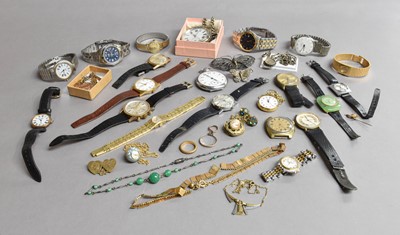 Lot 292 - Jewellery and Watches to Include, a 9ct gold...