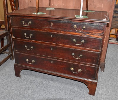 Lot 1269 - A Small Georgian Mahogany Straight Front Four...