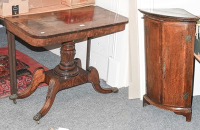 Lot 1183 - A Regency Mahogany Side Table (formerly a card...