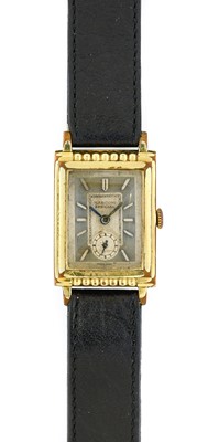 Lot 2202 - Rolex Marconi: A Rolled Gold Rectangular...