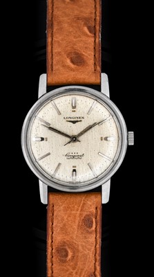 Lot 2226 - Longines: A Stainless Steel Automatic Centre...