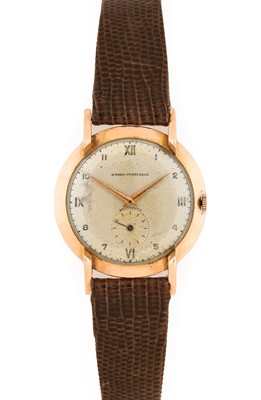 Lot 2239 - Girard Perregaux: An 18 Carat Gold Jumbo Size...