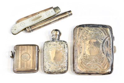 Lot 144 - A Collection of Assorted Silver Objects,...