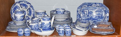 Lot 241 - A Large Collection of Spode Blue and White...