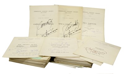 Lot 52 - Harrogate Concert Society A Collection Of Signed Concert Programmes