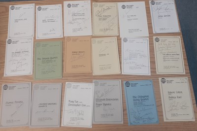 Lot 52 - Harrogate Concert Society A Collection Of Signed Concert Programmes