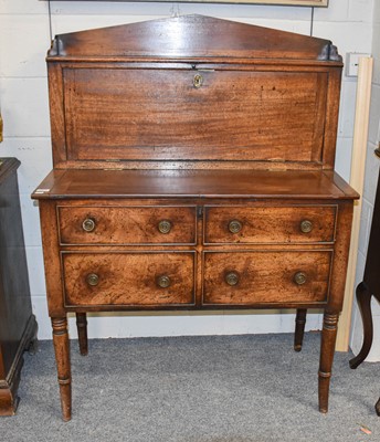 Lot 1220 - A 19th Century Mahogany Chest, the arched...