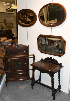 Lot 1143 - A Group of Furniture Comprising, mahogany...