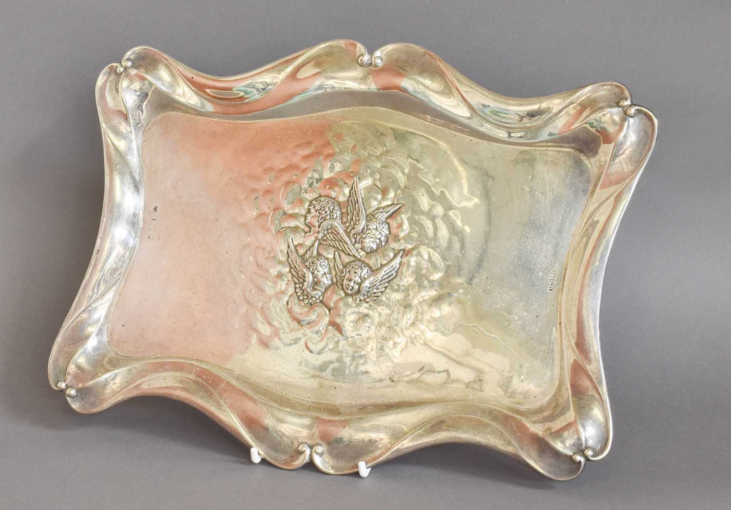 Lot 8 - An Edward VII Silver Dressing-Table Tray,...