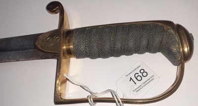 Lot 168 - A British 1805 Pattern Naval Officer's Sword,...