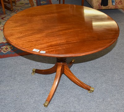 Lot 1196 - A Good Quality Reproduction Circular Tilt Top...