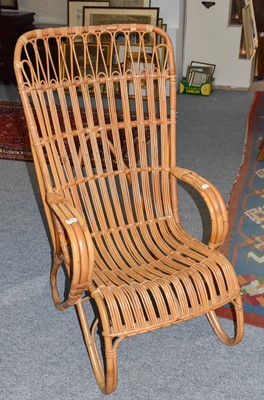 Lot 1191 - A Bamboo Conservatory Chair, possibly Habitat